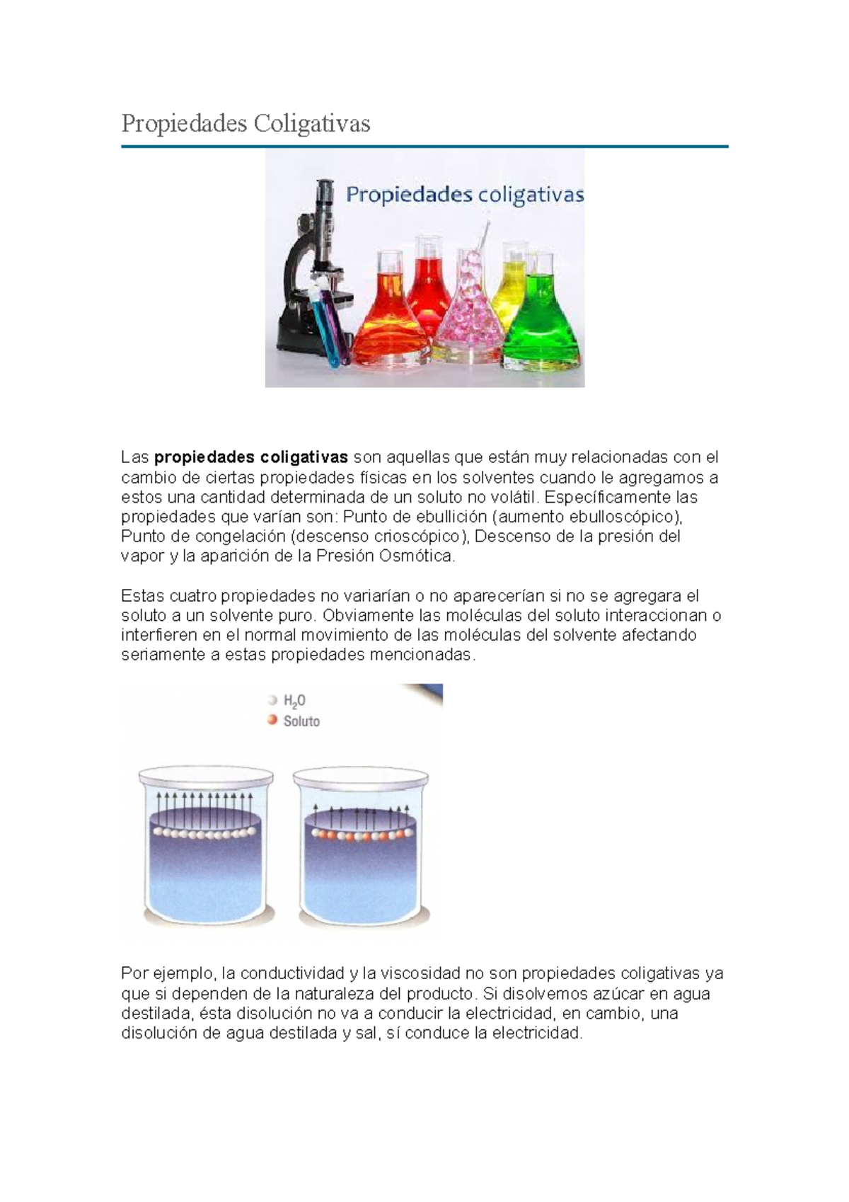 Propiedades Coligativas tema 8 - Propiedades Coligativas Las ...