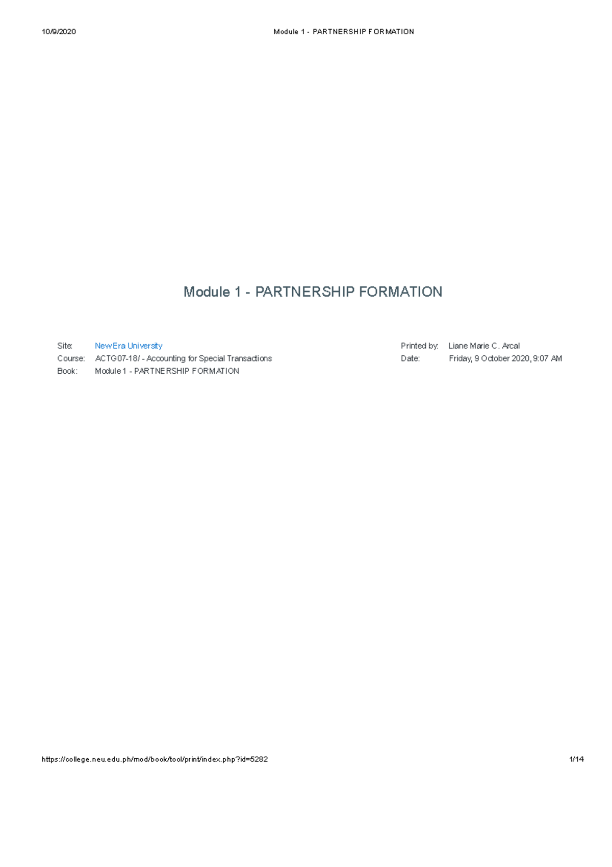 Module-1-partnership-formation compress - Module 1 - PARTNERSHIP ...