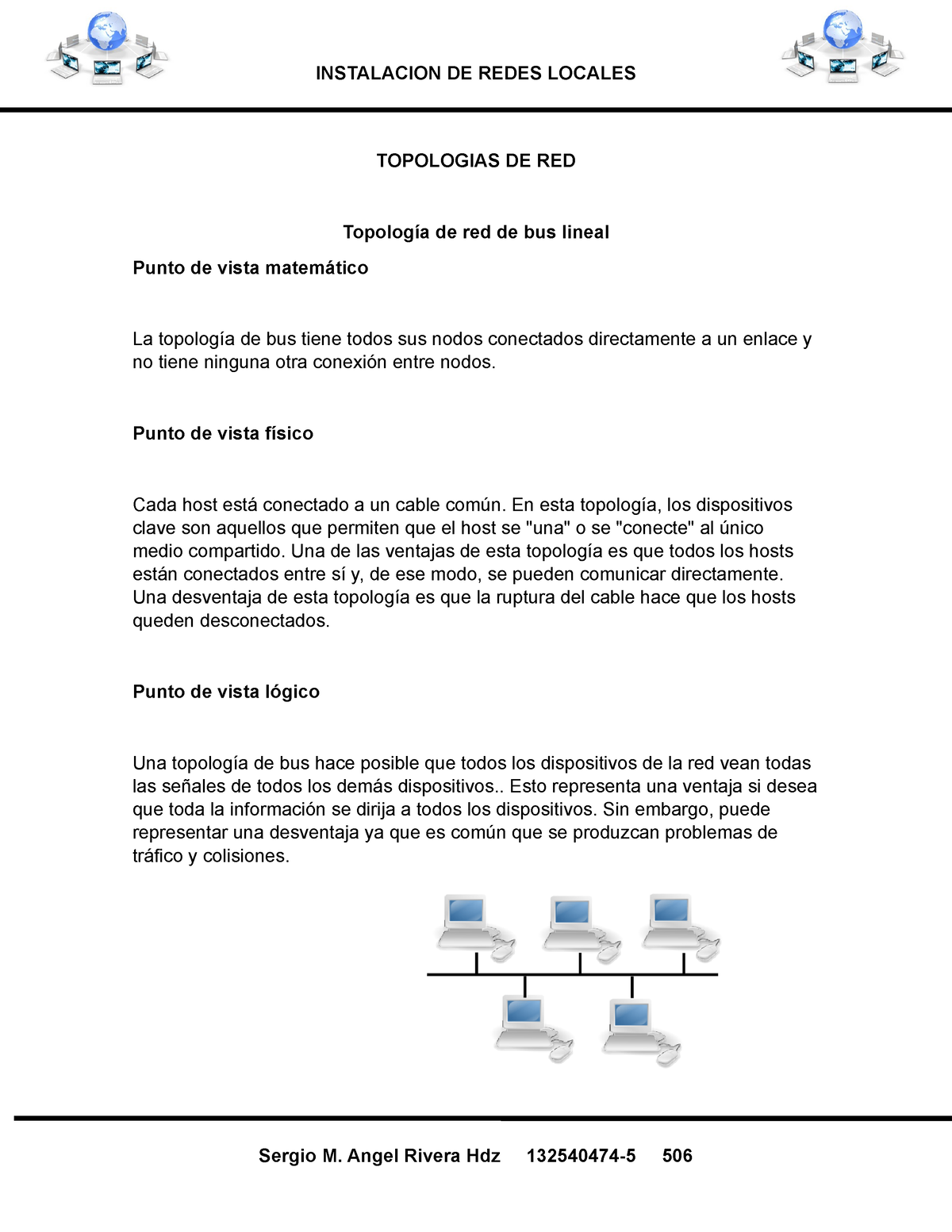 Topologias DE RED - TOPOLOGIAS DE RED Topología De Red De Bus Lineal ...