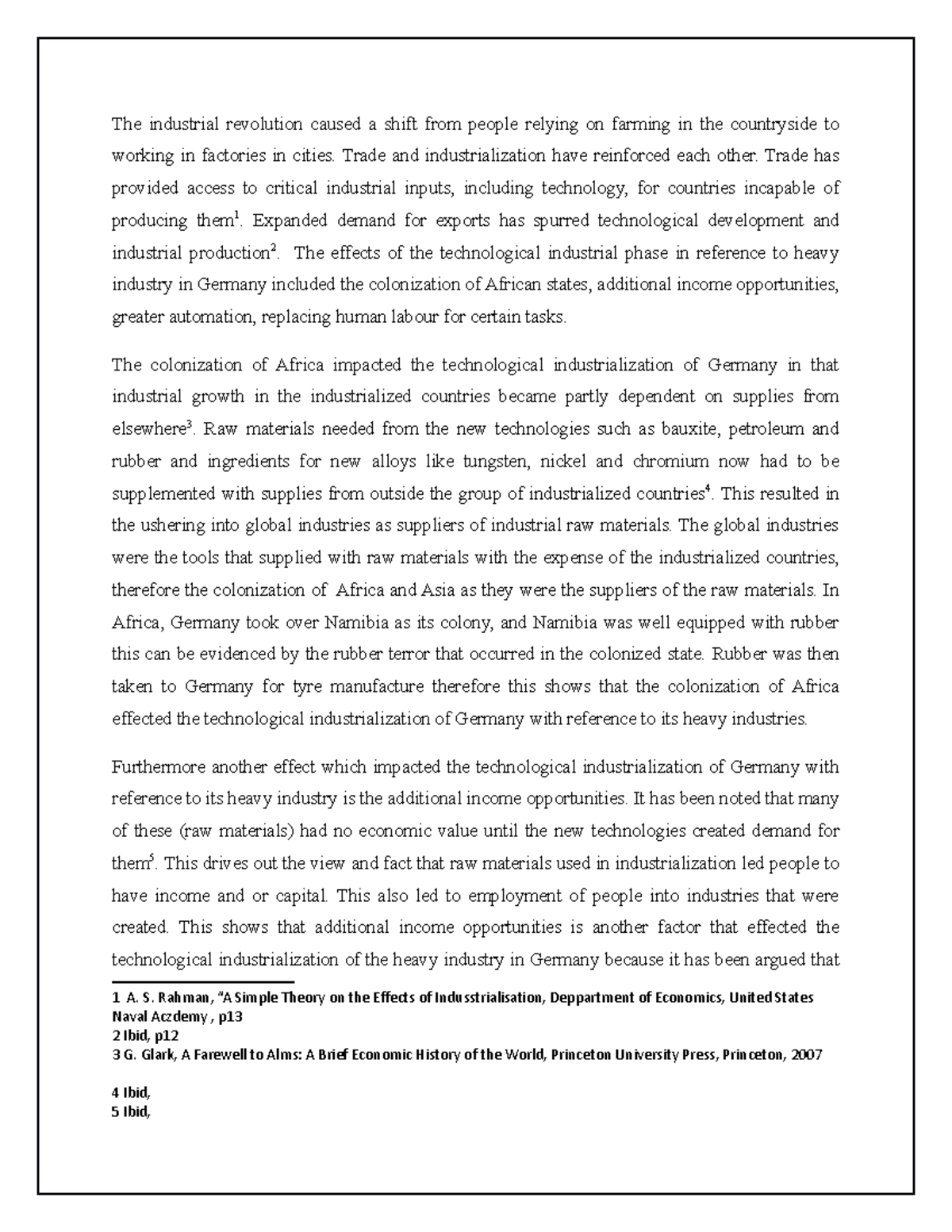 Germany Industrialisation docx - The industrial revolution caused a ...