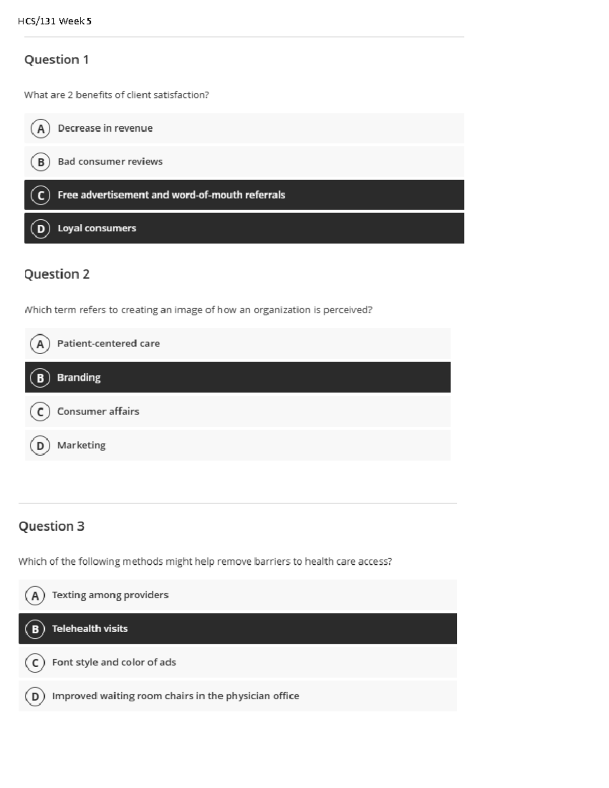 Wk 5 Customer service summative assessment - HCS 235 - HCS/131 Week ...