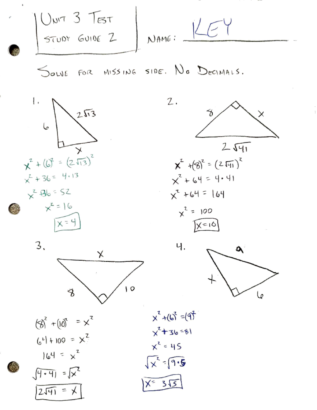 Unit 3 Study Guide 2 Answer Key - Studocu