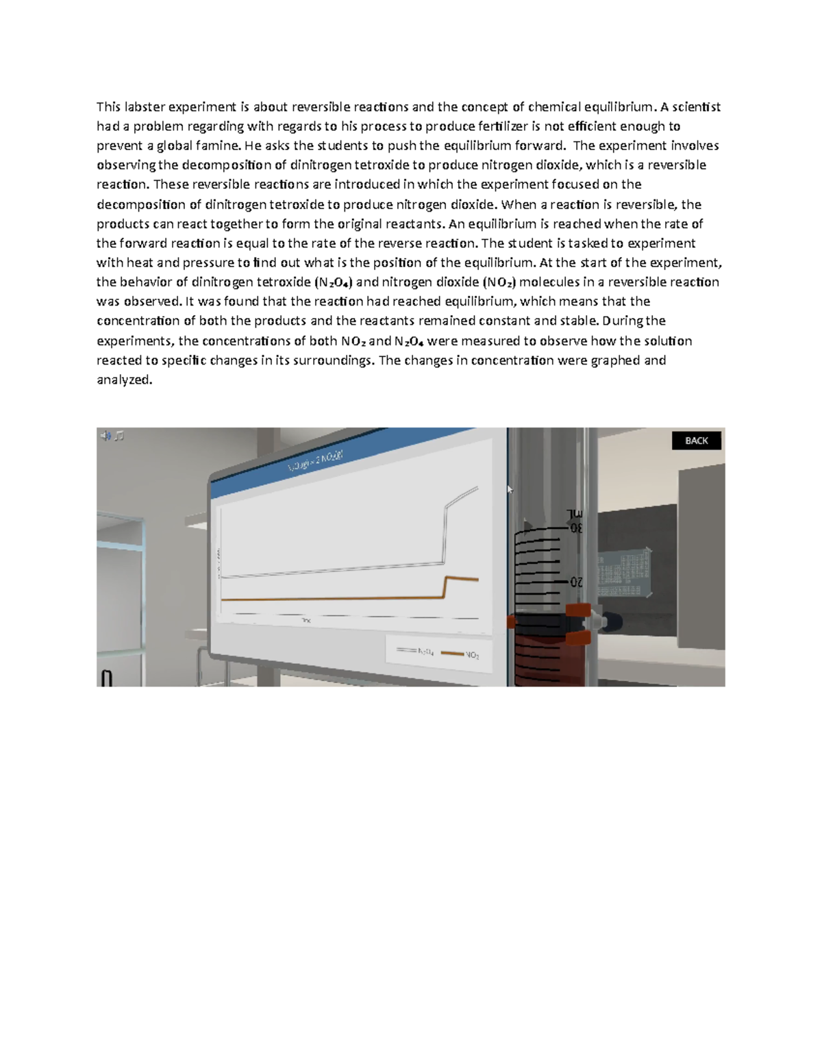 Methodology 2 SAASAS This labster experiment is about reversible