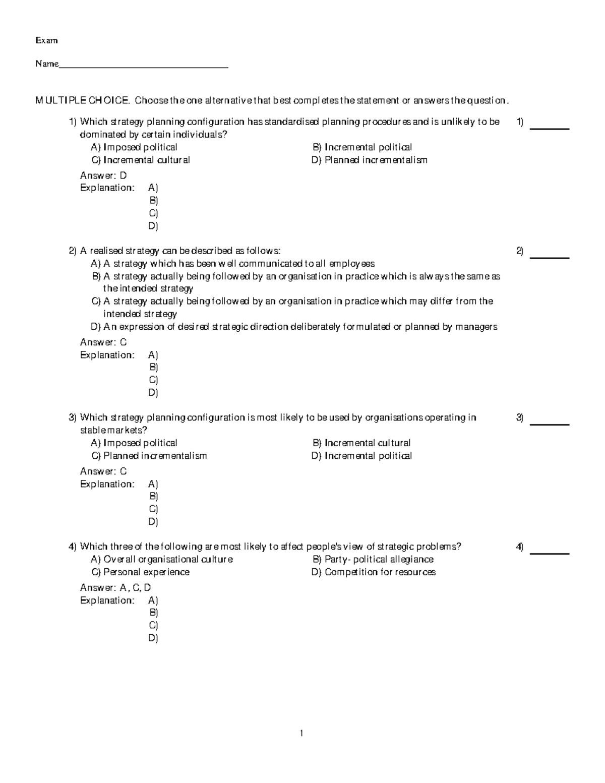 C11 - TEST BANK - Exam Name___________________________________ M ULTI ...