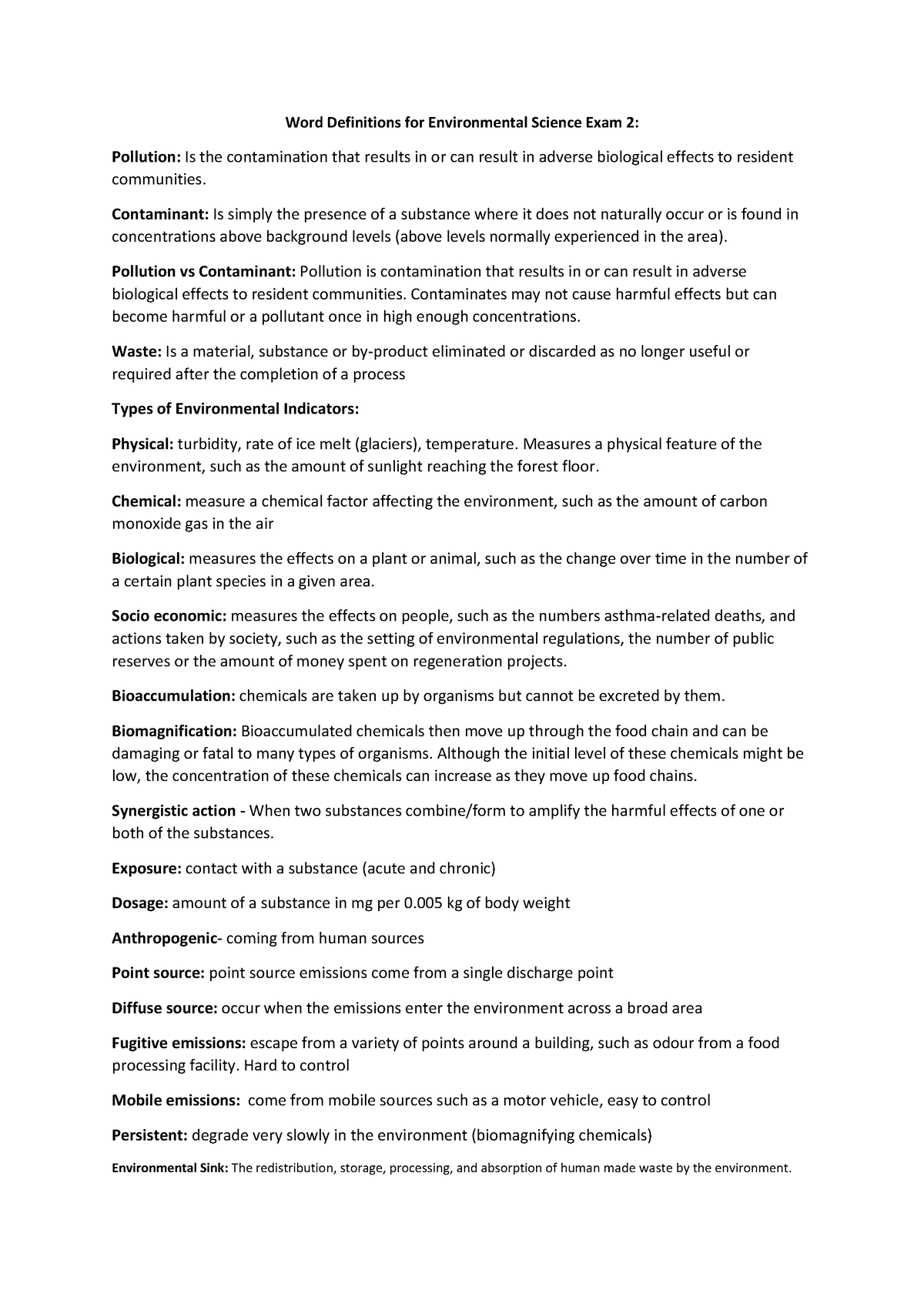 Word Definitions for enviro - Word Definitions for Environmental ...