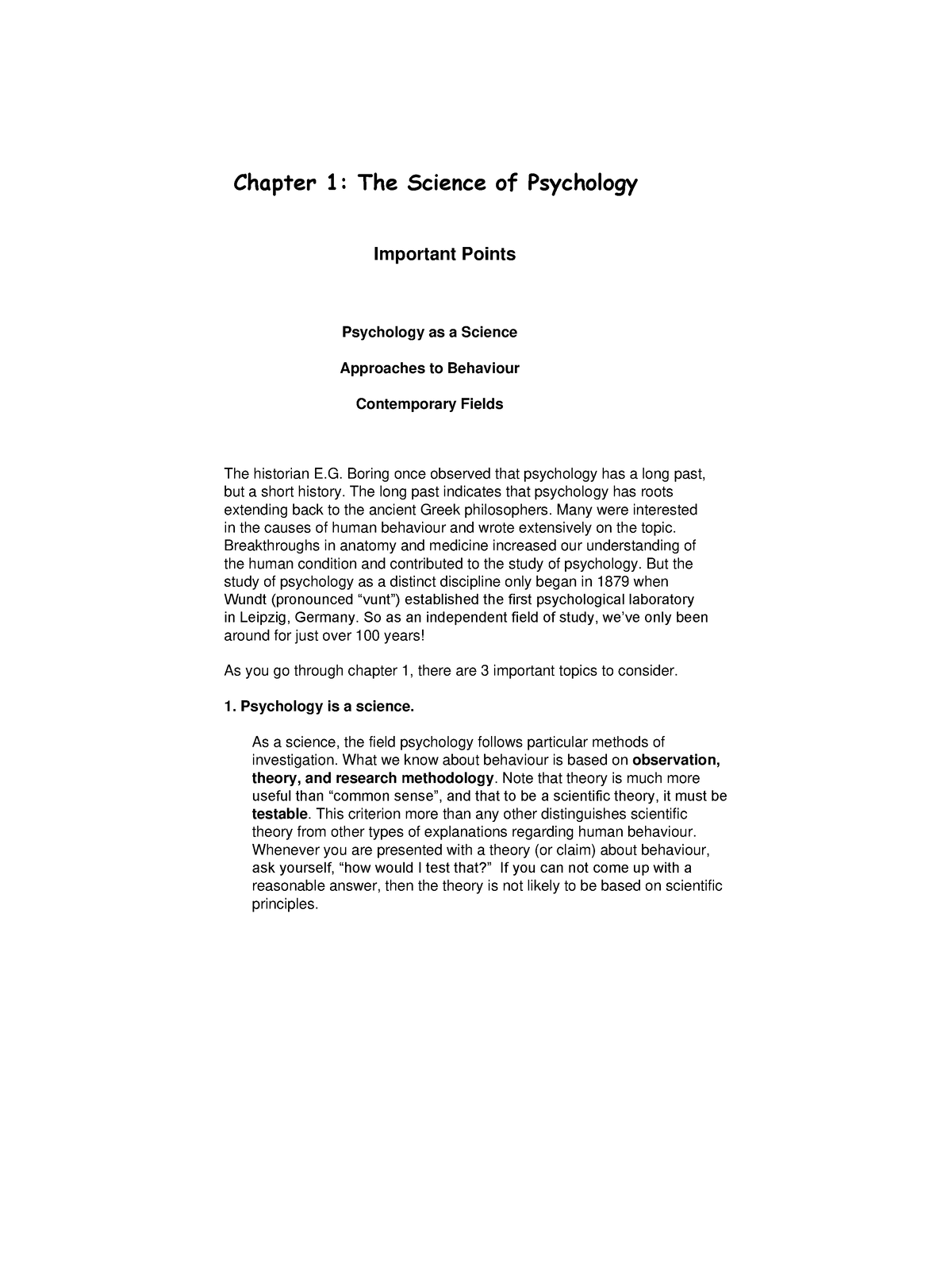 psychology as a science uk essay