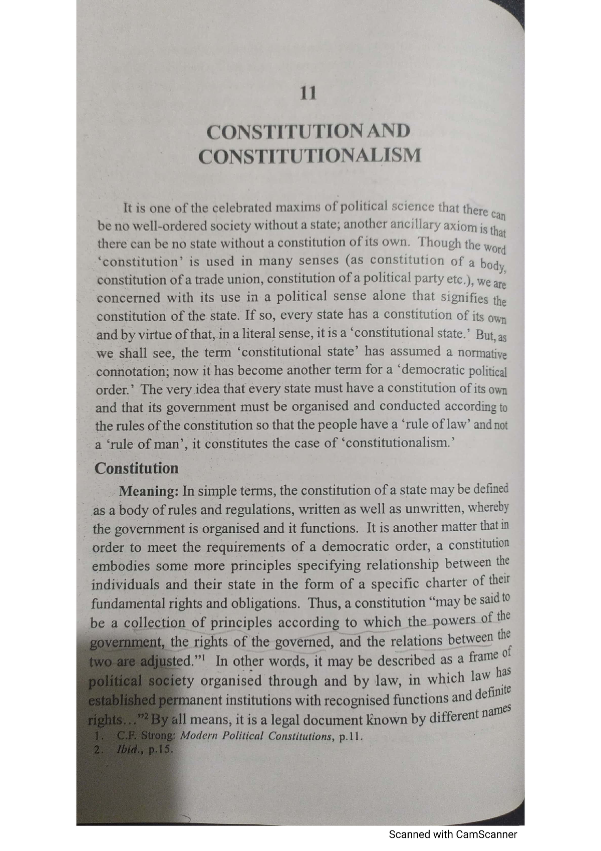 Constitution And Constitutionalism (Comparative Politics) - Governance ...