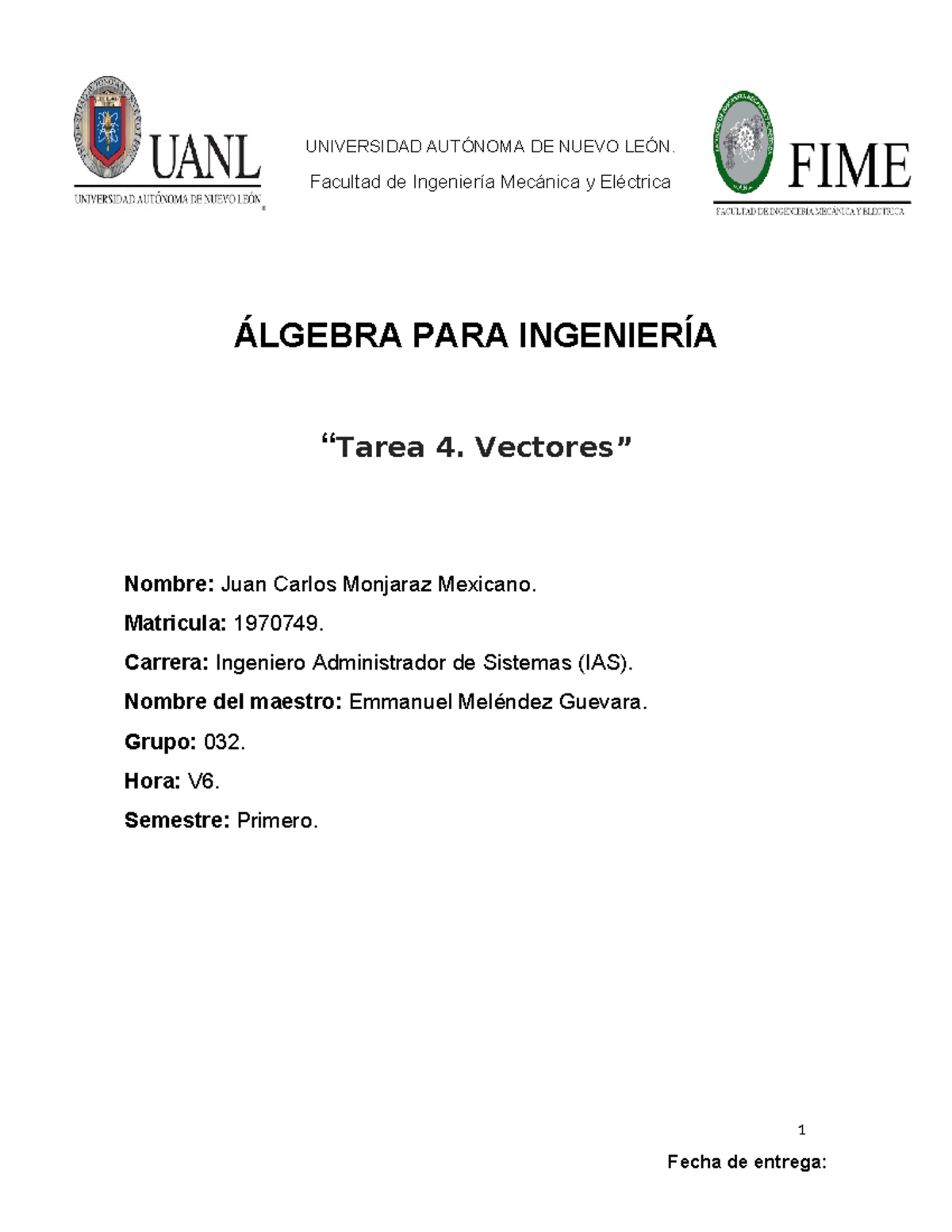 Actividad fundamental 7 - UNIVERSIDAD AUTÓNOMA DE NUEVO LEÓN. Facultad ...