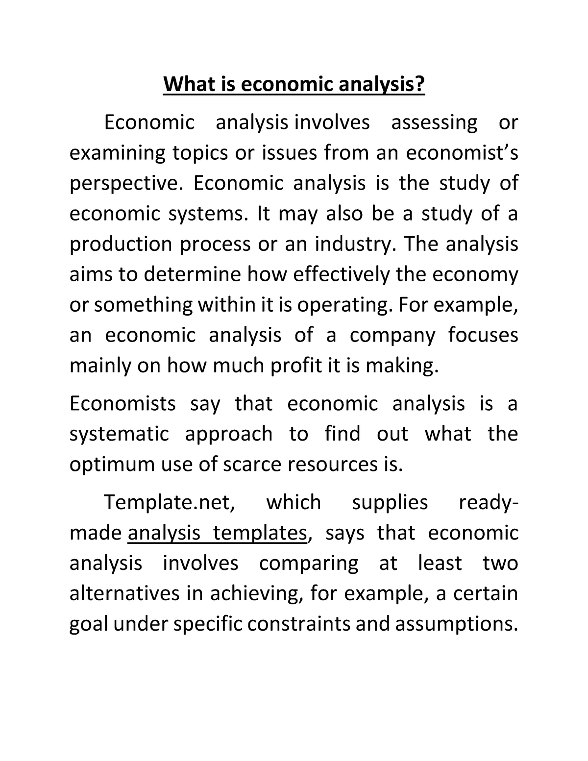 What Is Economic Policy Pdf