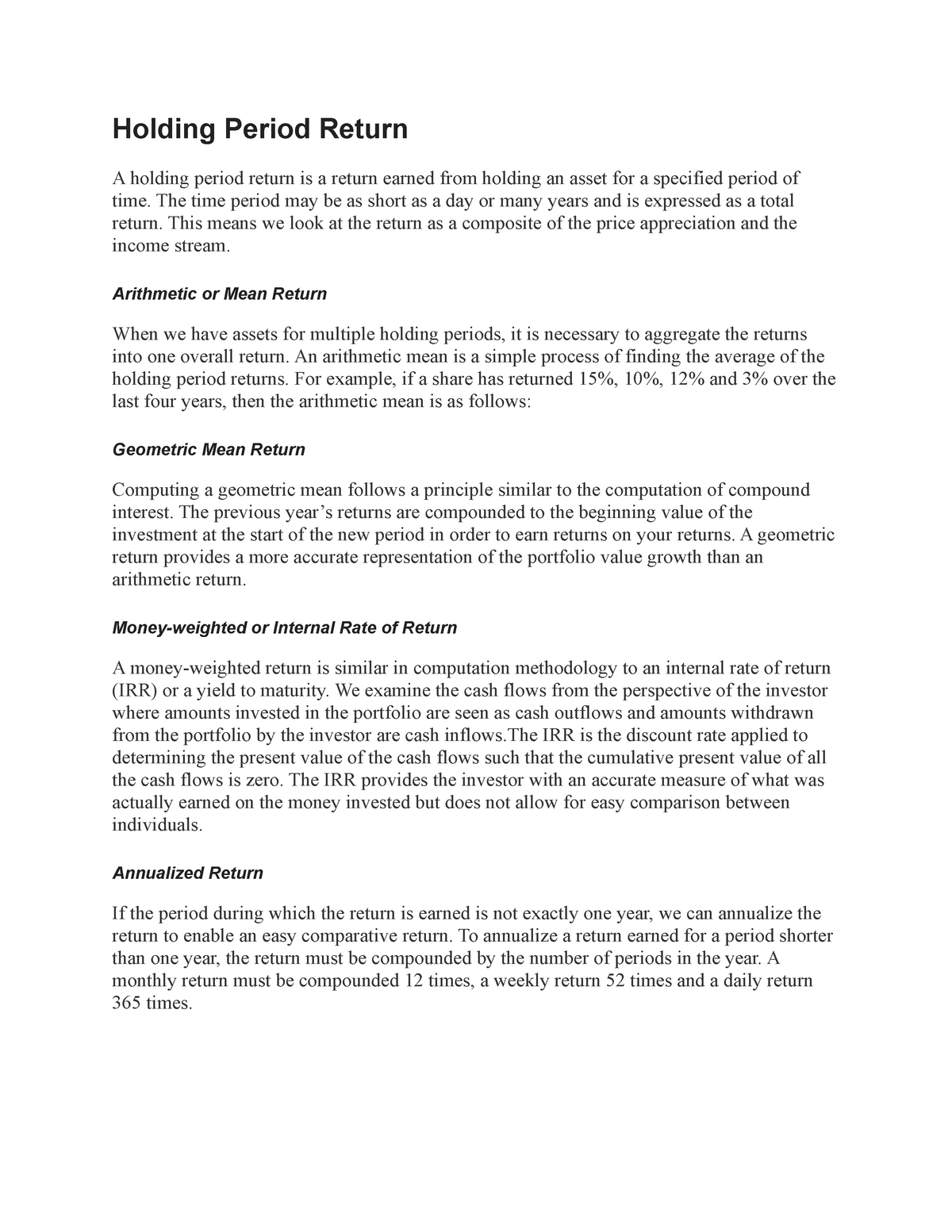 ris-return-holding-period-return-a-holding-period-return-is-a