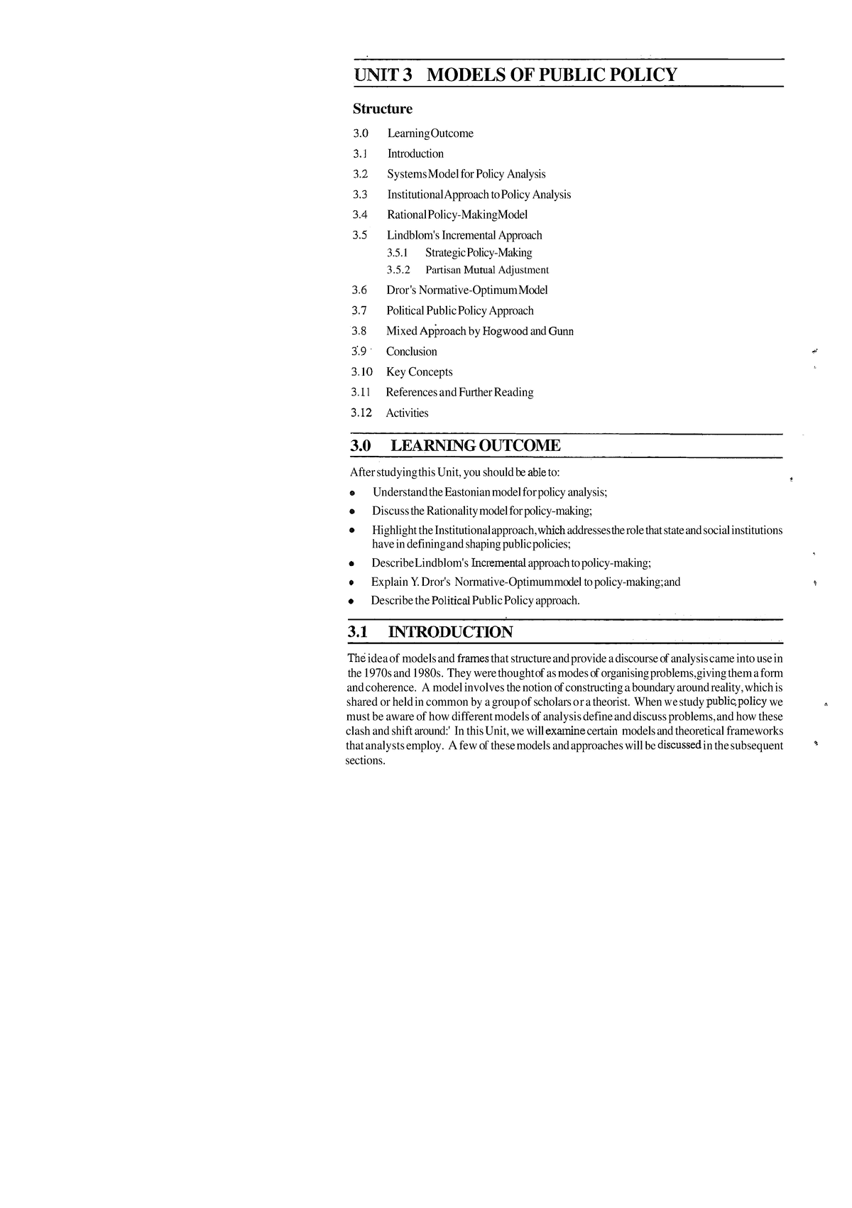 public-policy-and-policy-analysis-notes-unit-3-models-of-public