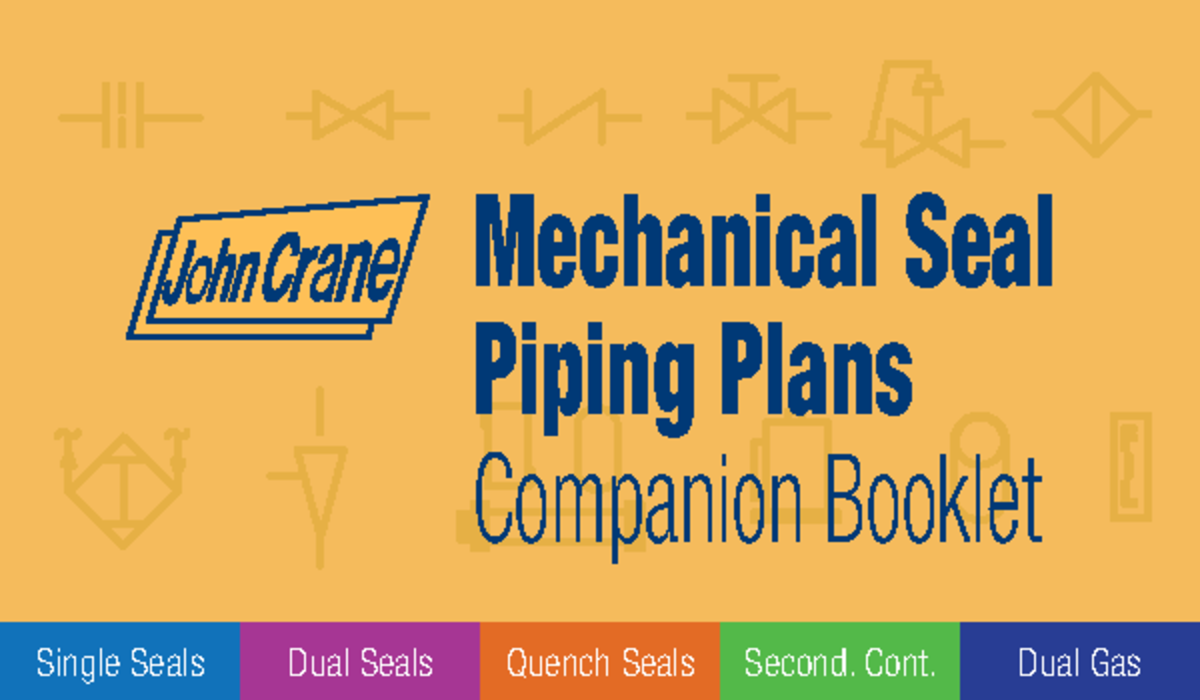 Planes API Mechanical Seal Piping Plans Companion Booklet Single