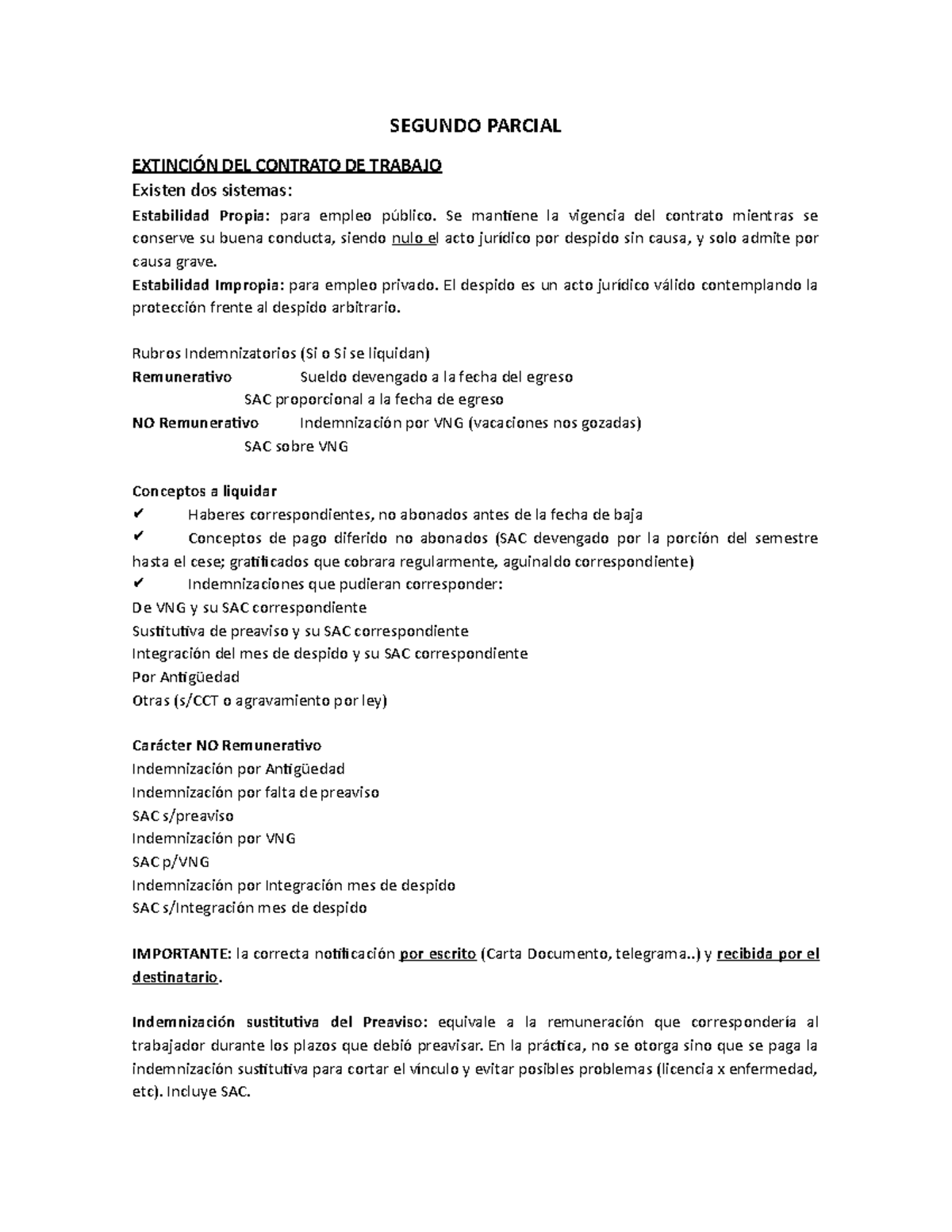 Resumen Segundo parcial - Actuacion Profesional, Laboral Y Previsional ...