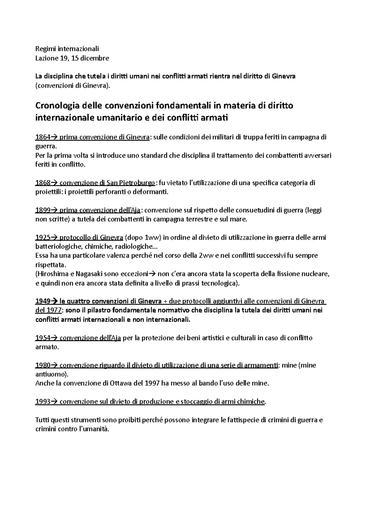 Regimi internazionali lez 19 - Regimi internazionali Lazione 19, 15 ...