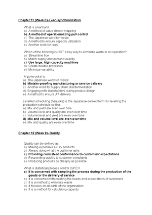 Tutorial 1 MCQ's Answers - Chapter 1 (Week 1)- Introduction To ...