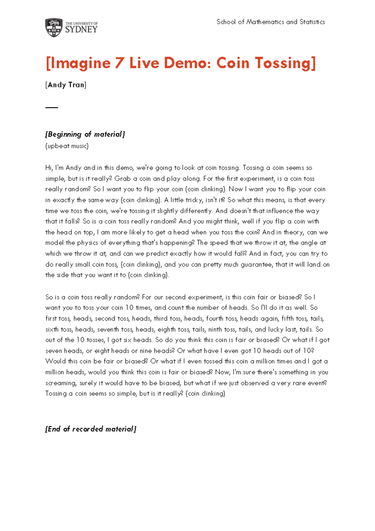 Complete+DATA1001+Video+transcript+ +Imagine+7+ +Coin+Tossing+ +Andy ...