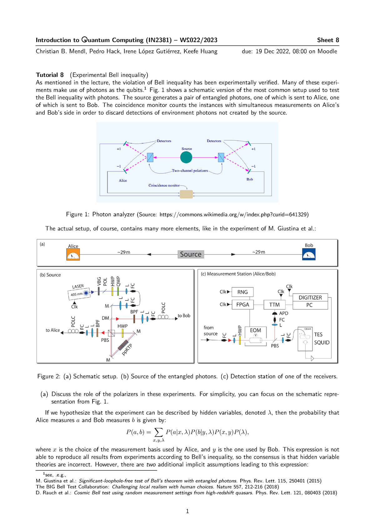 Sheet 08 - Introduction To Uantum Computing (IN2381) – W 2 022/2023 ...