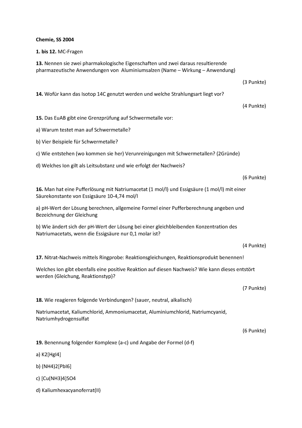 Prüfung 2004, Fragen - 631015112 - Uni Bonn - StuDocu