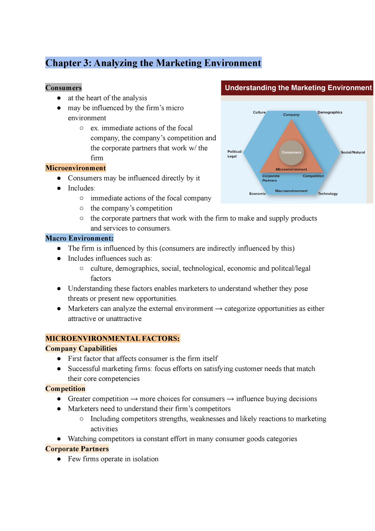 Introduction TO Marketing Chapter 3 - Chapter 3: Analyzing The ...