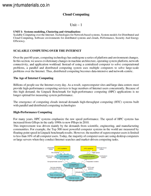 Jntuk 4 1 CSE R20 CC UNIT I www.jntumaterials Cloud Computing