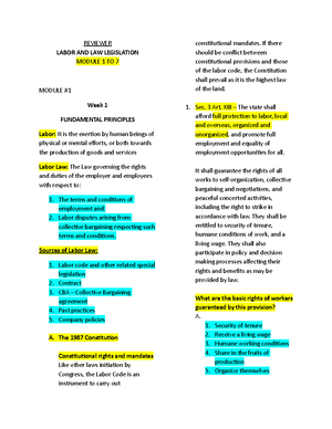 CHRA MOCK QUIZ PART 1 - The following materials uploaded are based on ...