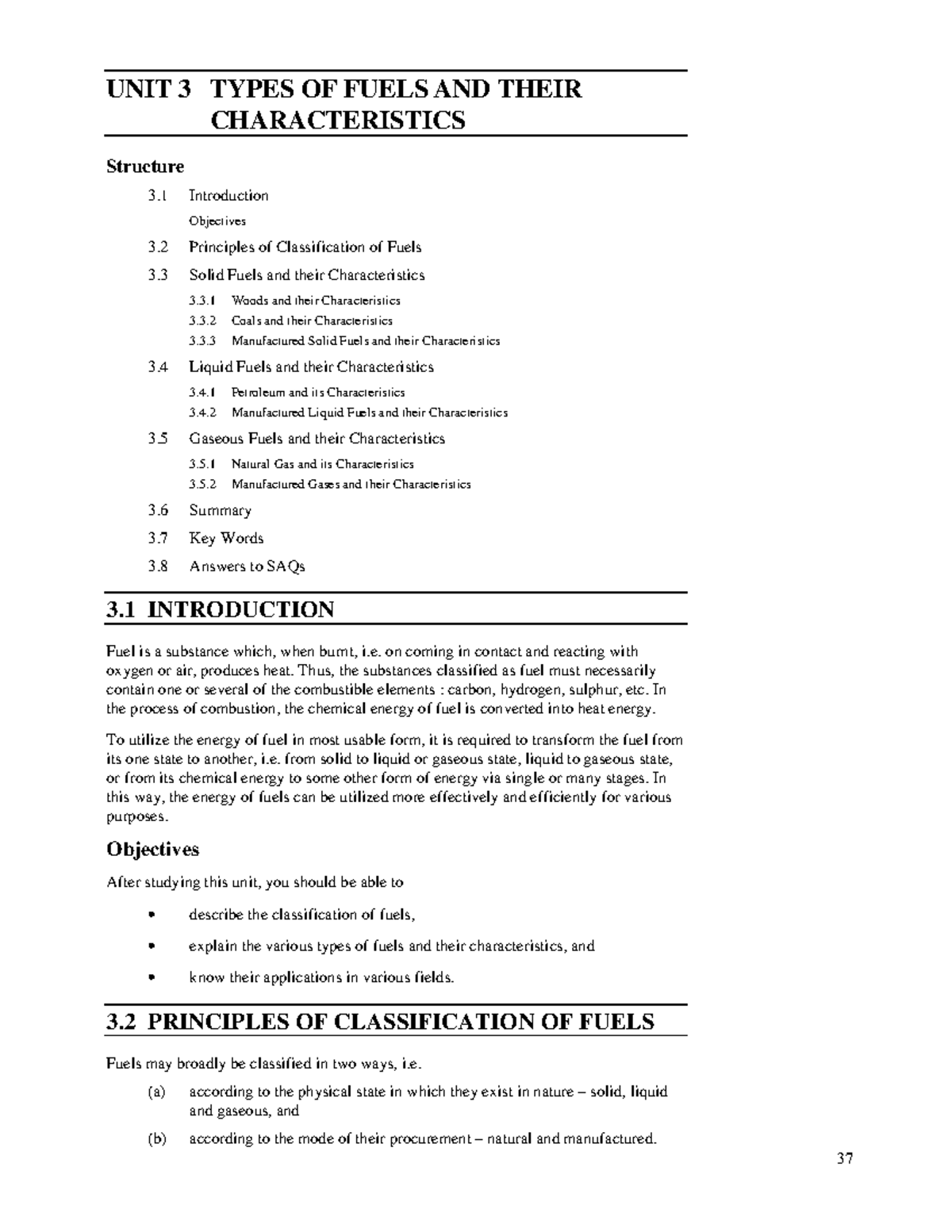 Unit-3 - Lecture notes 3 - Types of Fuels and UNIT 3 TYPES OF FUELS AND ...
