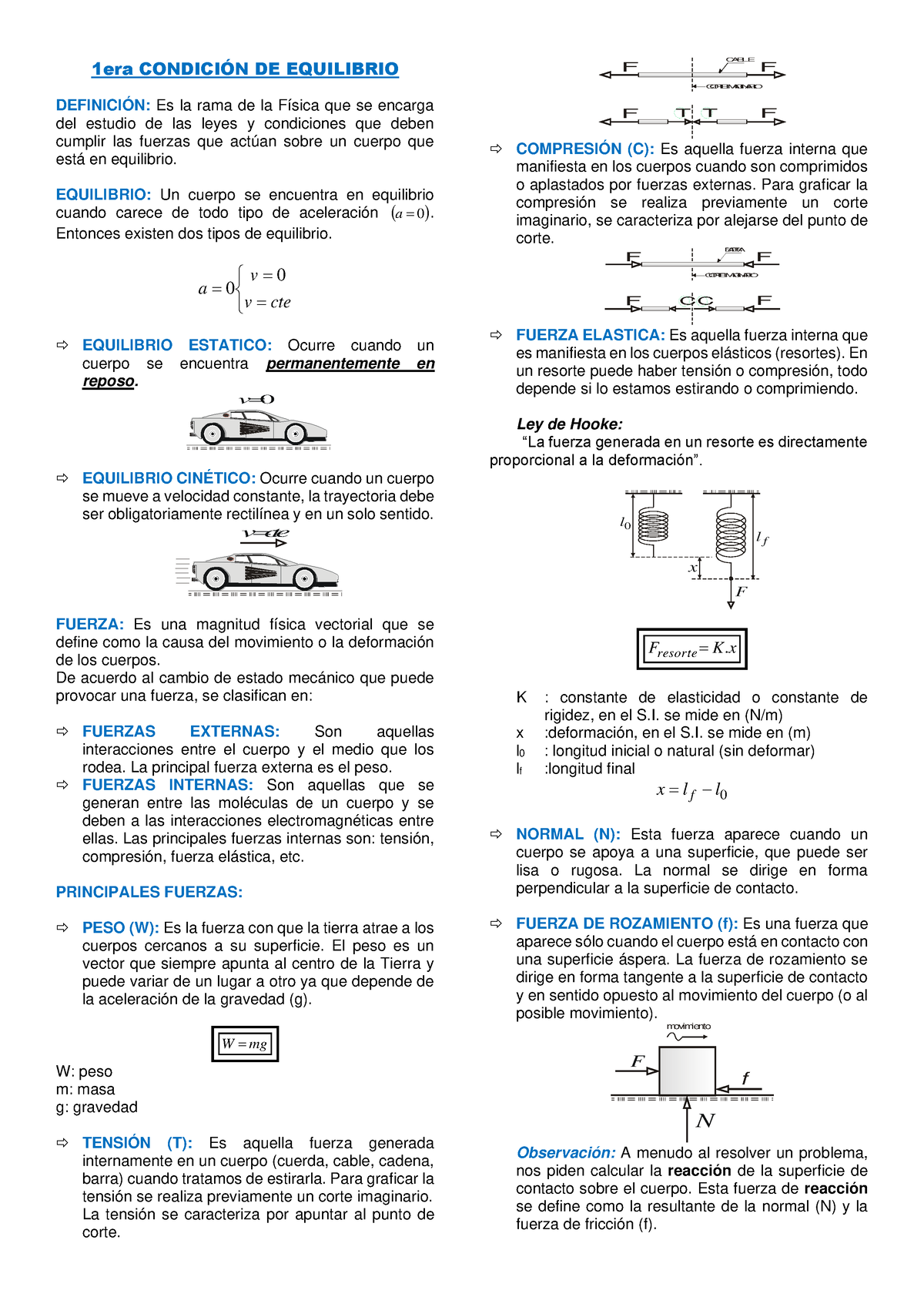 1era Condiciòn De Equilibrio - 1era CONDICI”N DE EQUILIBRIO DEFINICIÓN ...