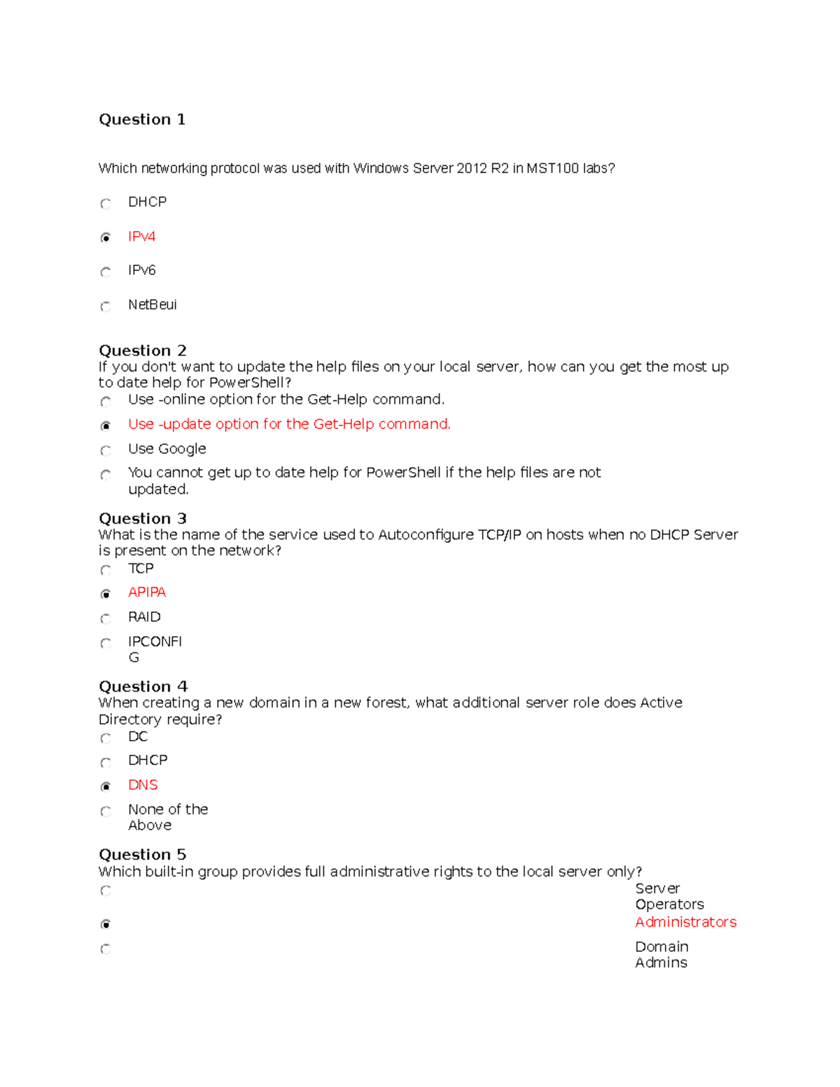 Test 3 - tests quiz - CYT 245 - Seneca College - Studocu