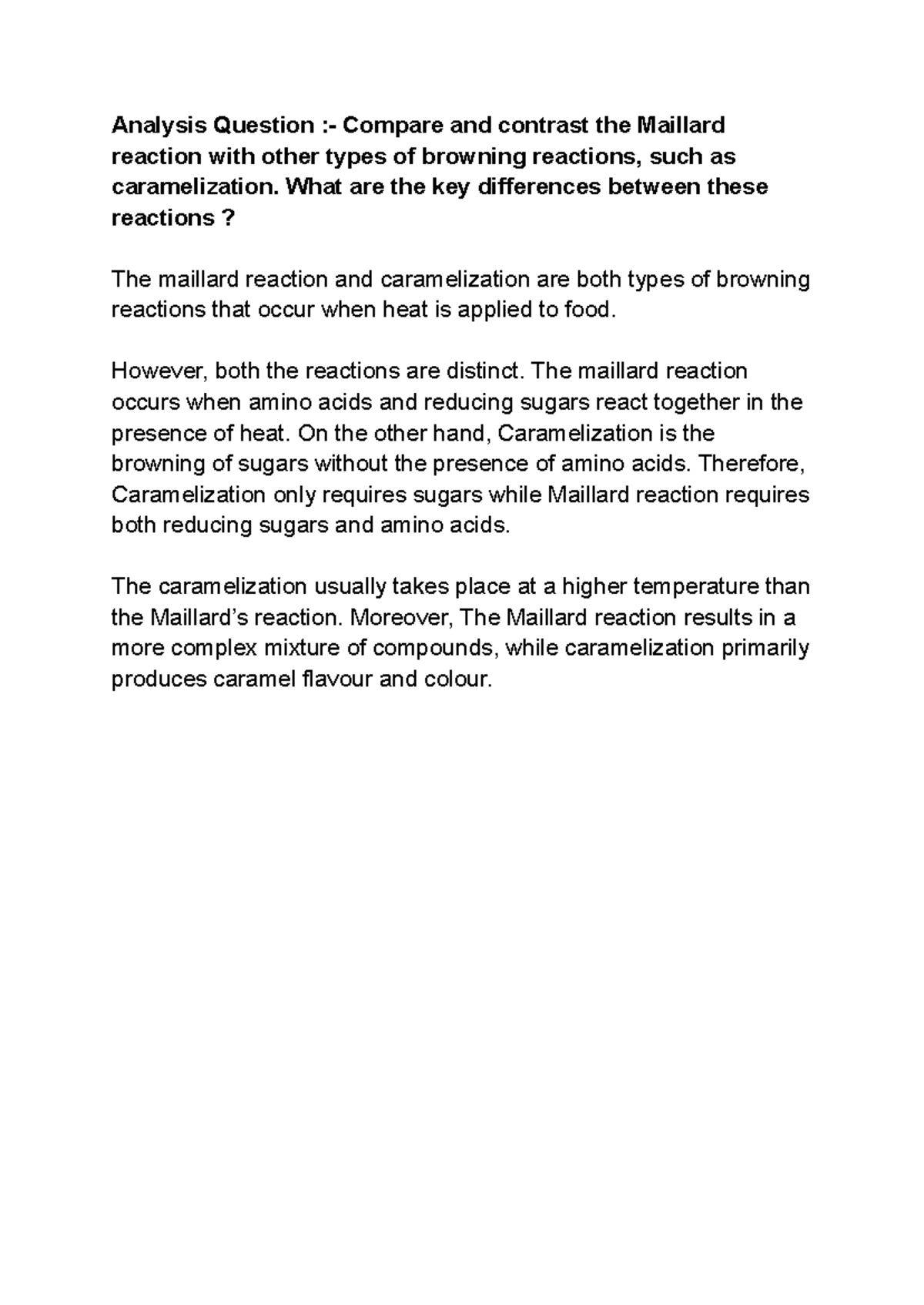 Chemistry - This was an additional research task - Analysis Question ...