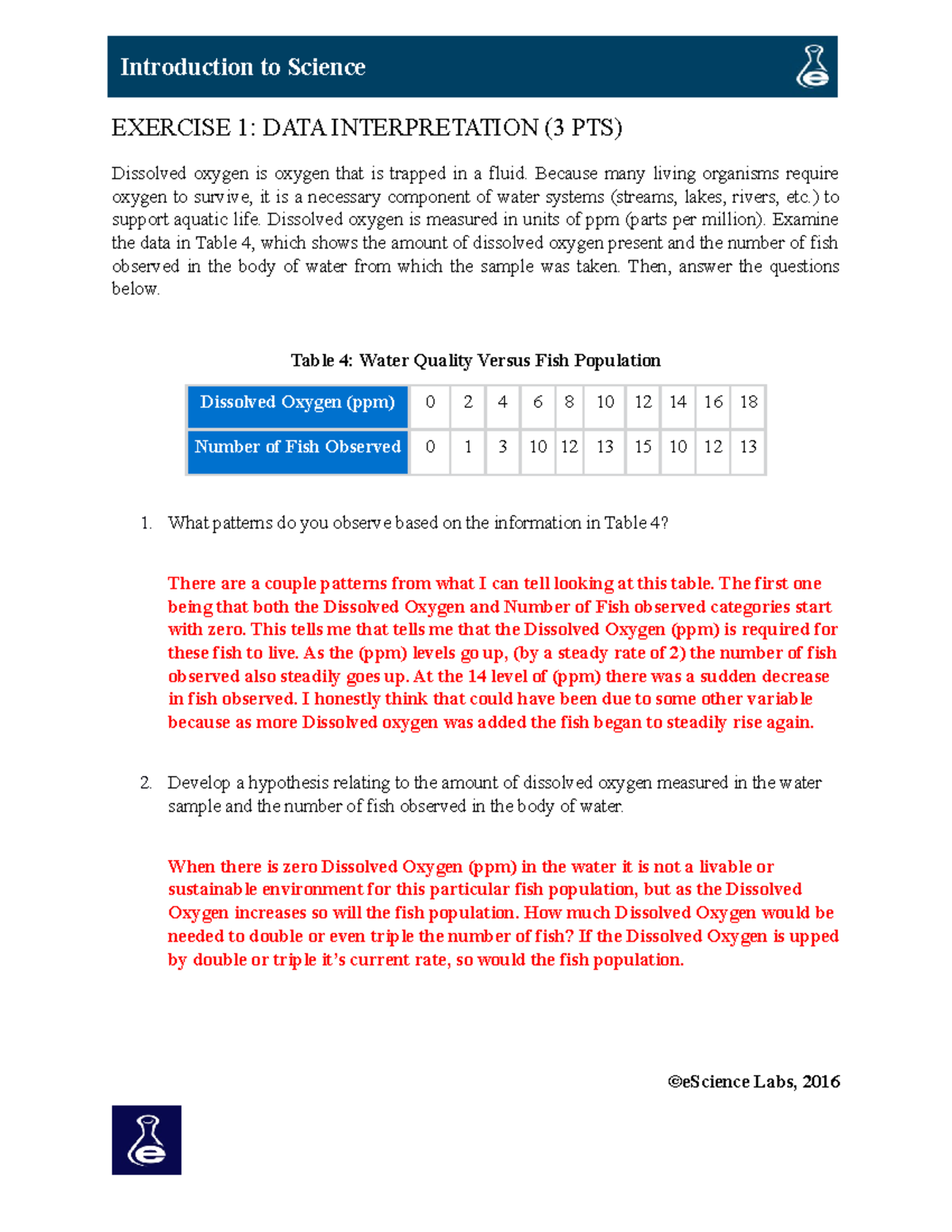 Lab 1- Intro To Science Anatomy And Physiology - EXERCISE 1: DATA ...