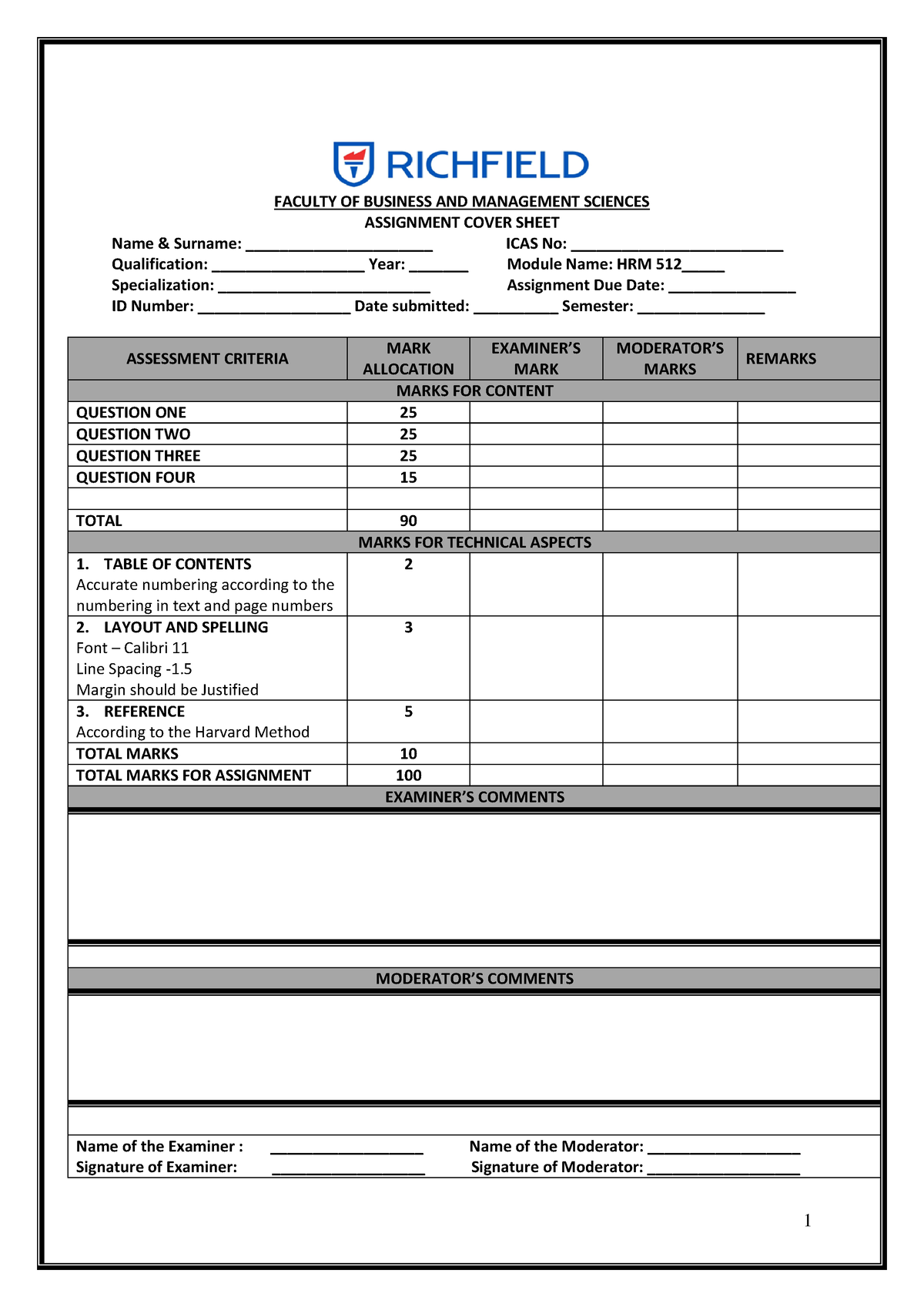 business management 512 assignment