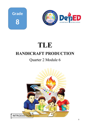 Week 1 Handicraft - TLE - 8 HANDICRAFT PRODUCTION Quarter 2- Module 1 ...