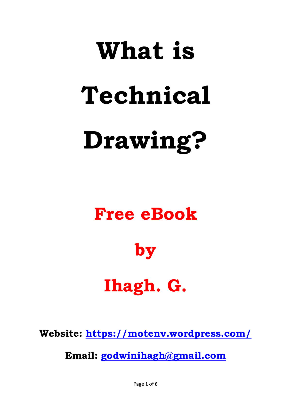 What is technical drawing 1 - What is Technical Drawing? Free