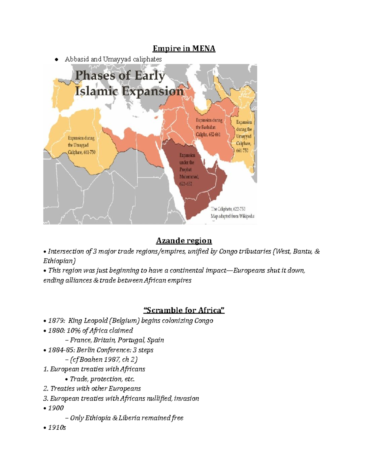 GHS 1 23 23 - Lecture notes about africa and post colonialism - Empire ...