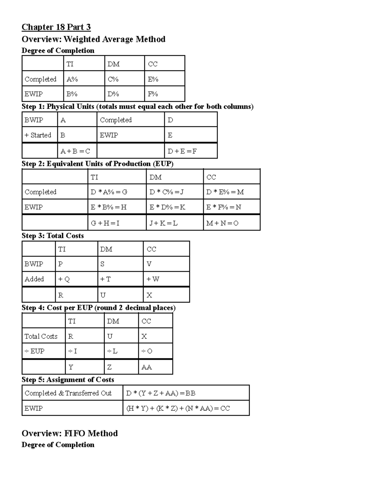 Chapter 18 Part 3 Solutions - Chapter 18 Part 3 Overview: Weighted ...