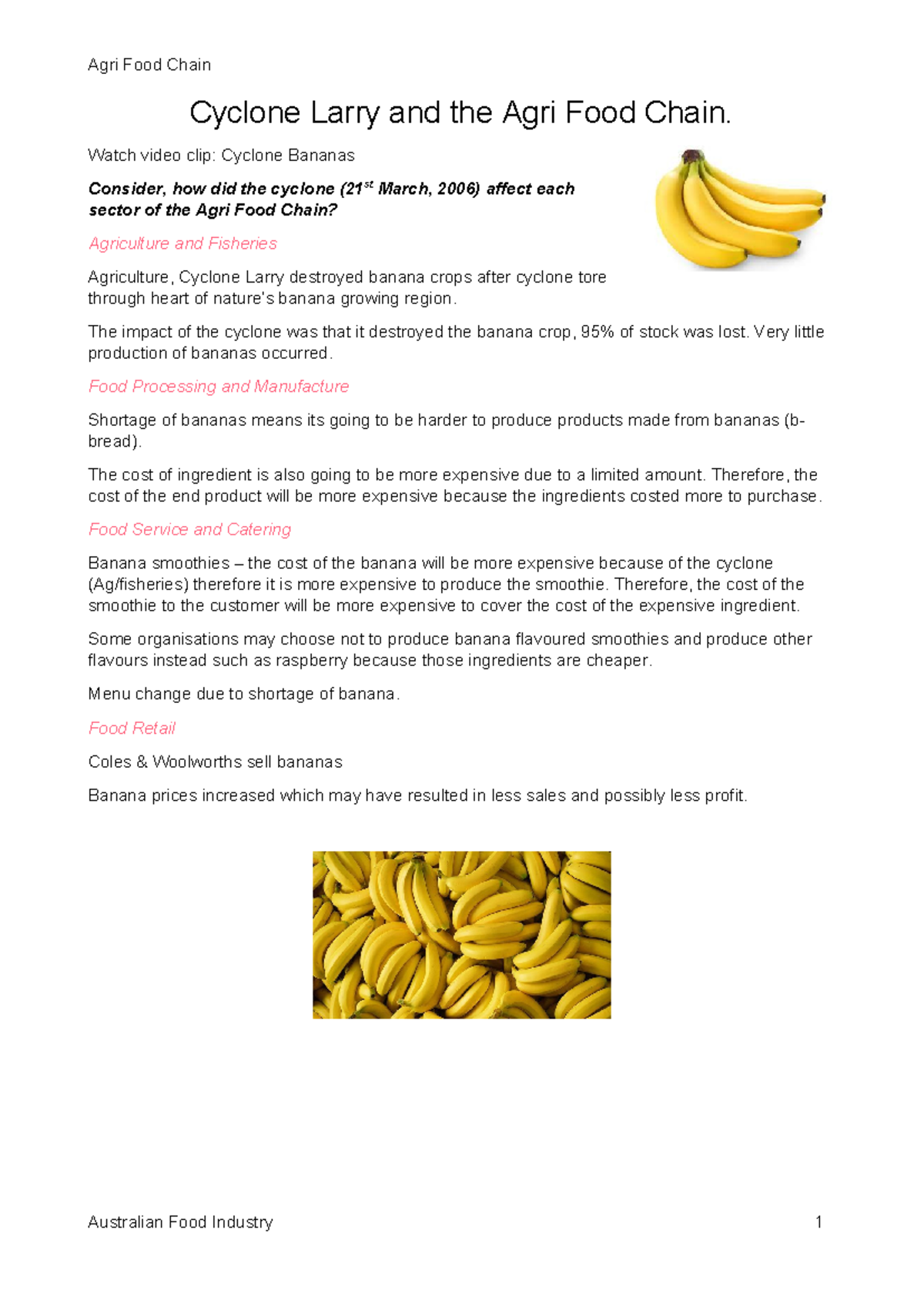 Cyclone Larry and the Agri Food Chain - Watch video clip: Cyclone ...