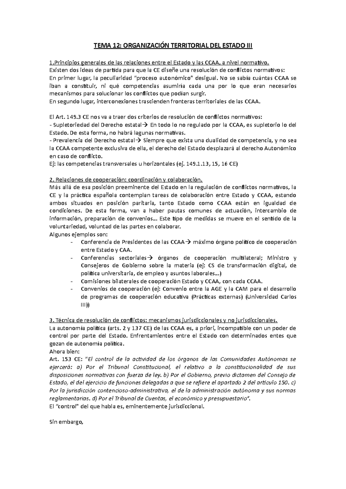 TEMA 12 - Tema 12 organización constitucional del Estado - TEMA 12 ...