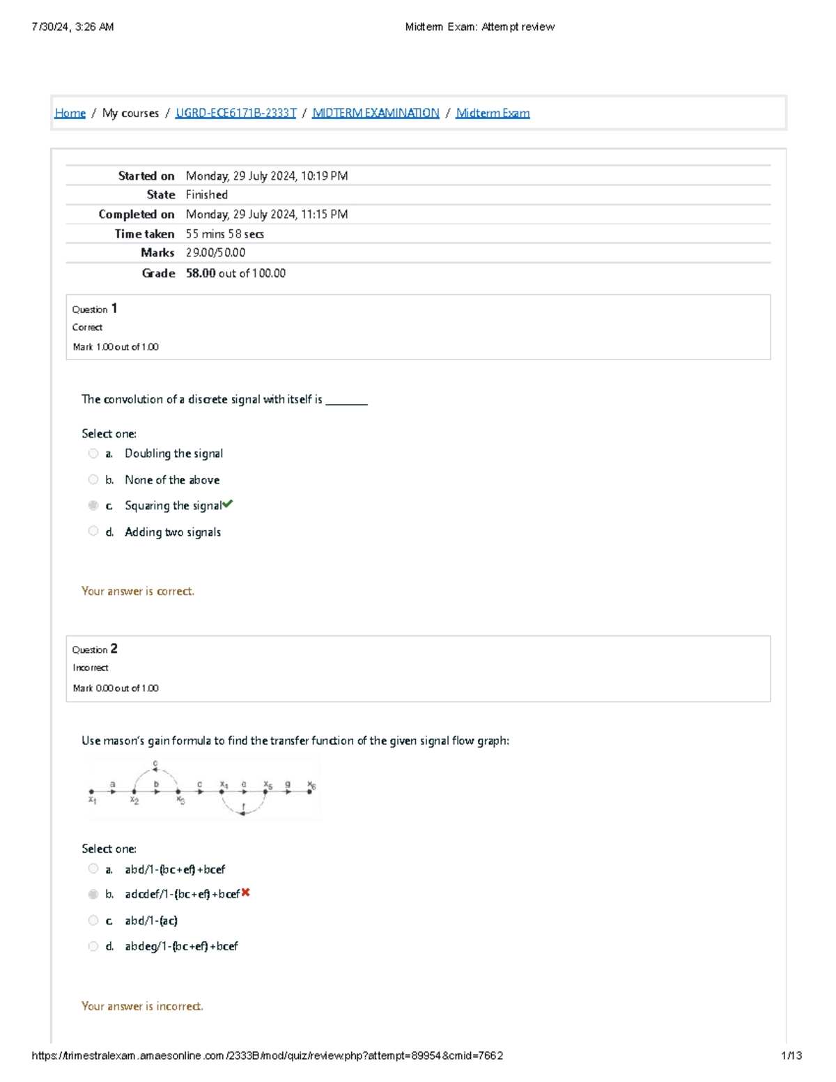 Midterm Exam fundamentals - Home / My courses / UGRD-ECE6171B-2333T ...