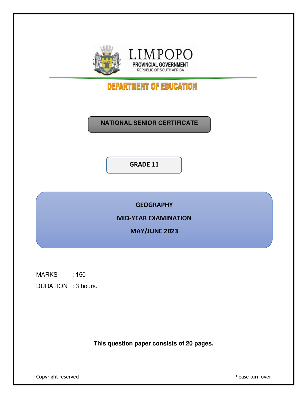 geography assignment grade 11 2023