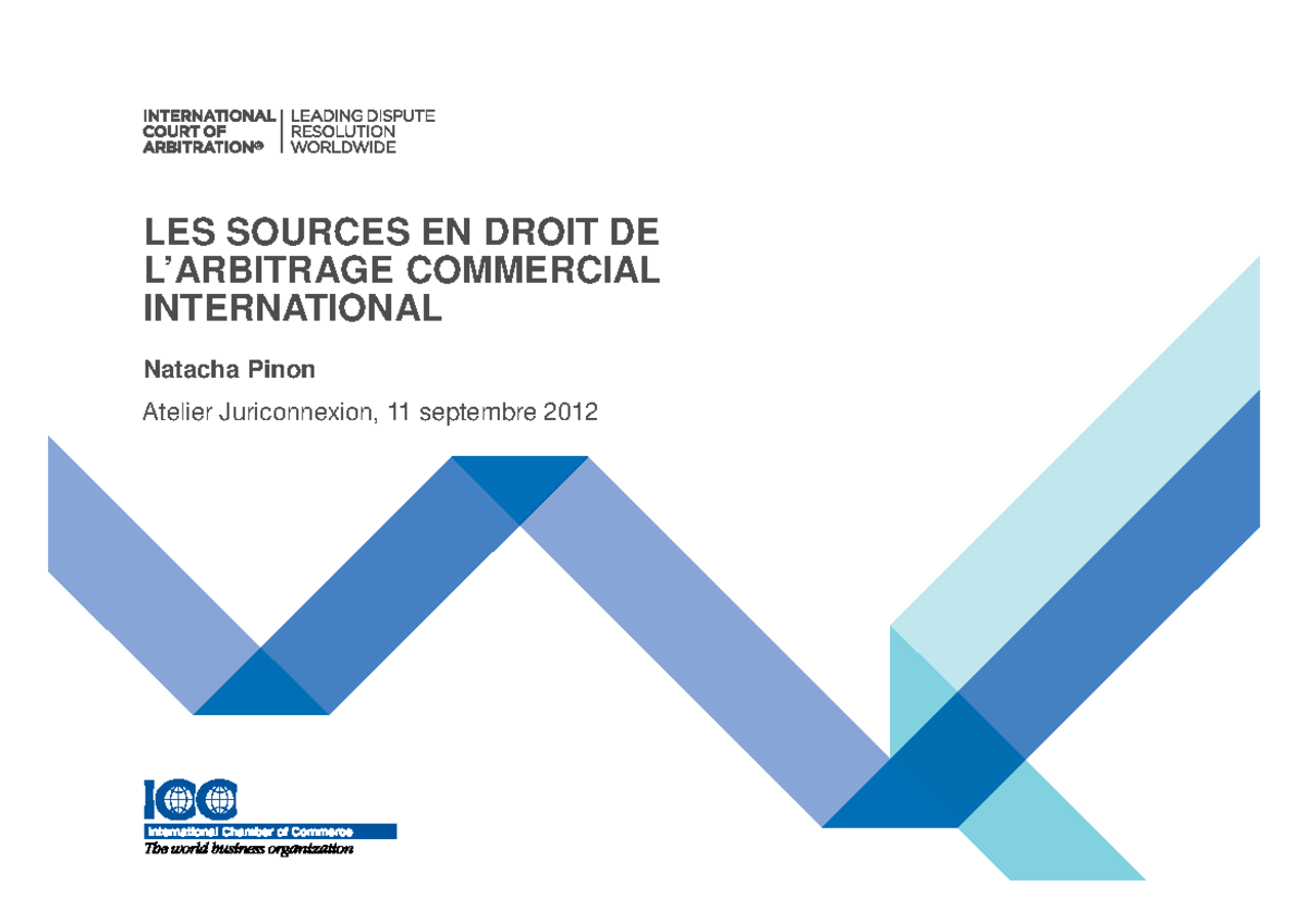 Juriconnexion-Atelier-Arbitrage sources - LES SOURCES EN DROIT DE L ...