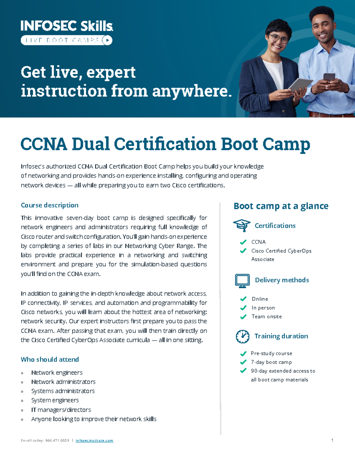 Ccna dual certification boot camp syllabus CCNA Dual Certification