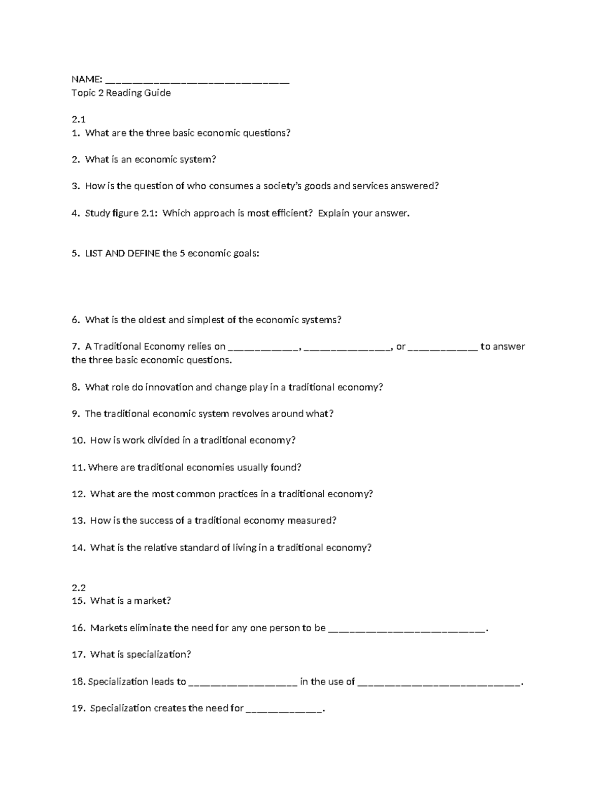 Topic 2 Reading Guide - love studying yes - NAME ...