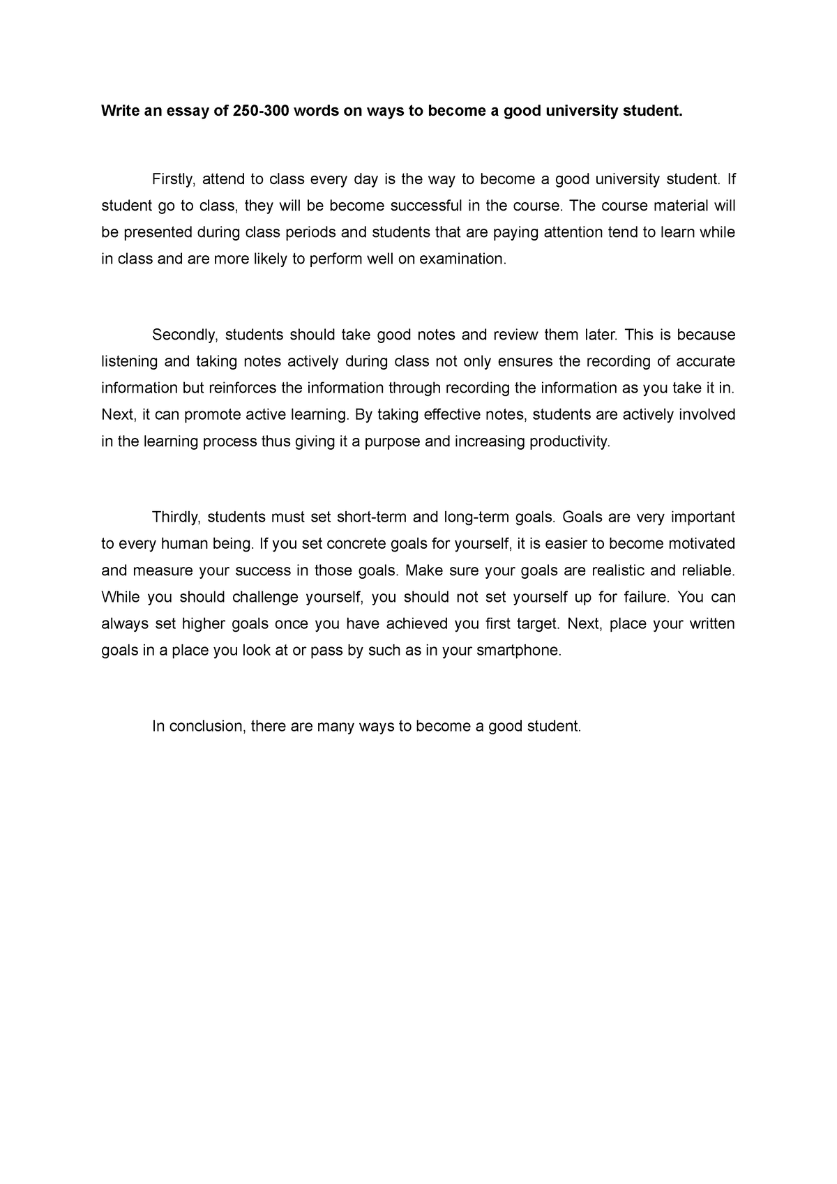 250 word college application essay example