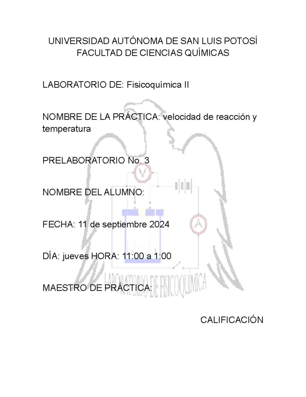 Pr3j11 Fisicoquimica Pre 3 De La Practica De Fisicoquímica Ii Universidad AutÓnoma De San 0037