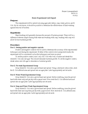 Week 6 Analysis of Unknown Digested Plasmid Lab Report - Shayari ...