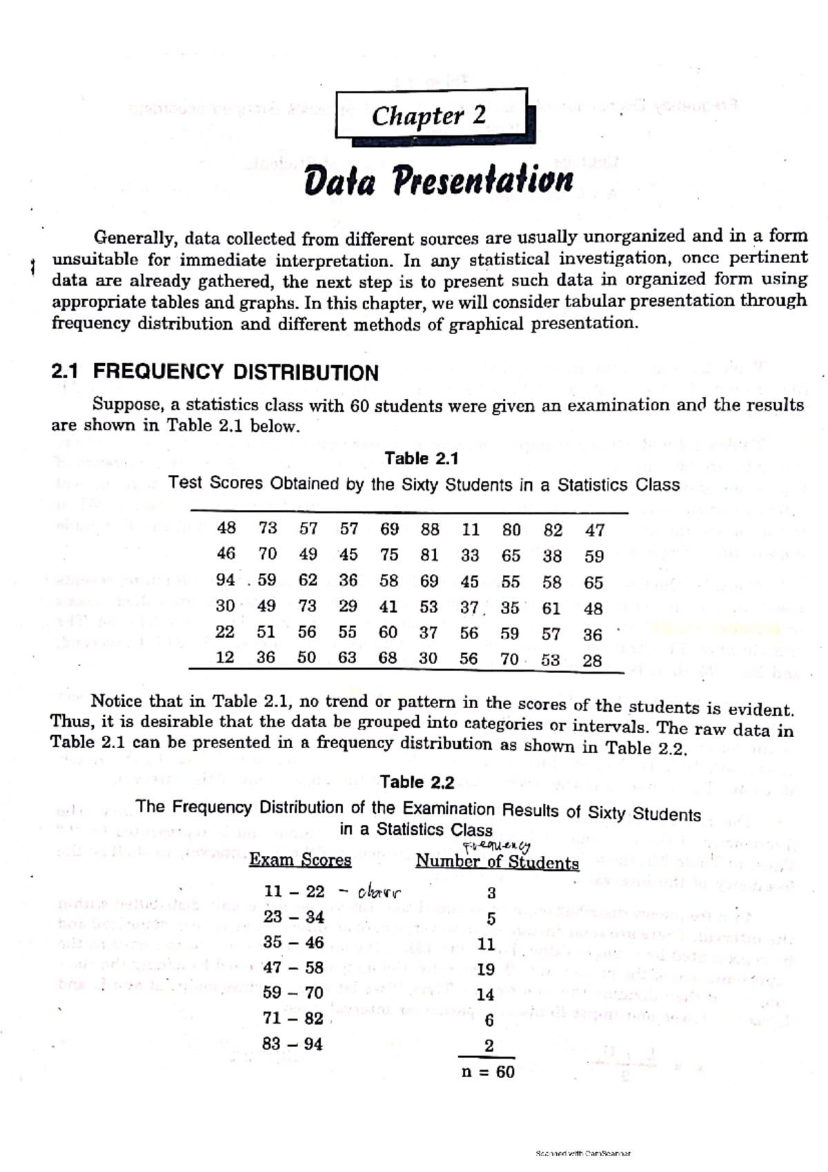 Chapter 2 DATA Presentation - Science, Technology, Engineering, and ...