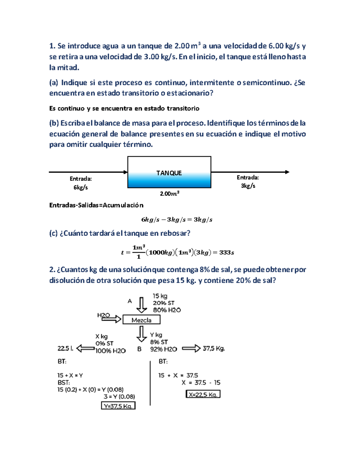 Actividad 4 Ejercicios De Clase Balance Los Balances De Materia Y ...