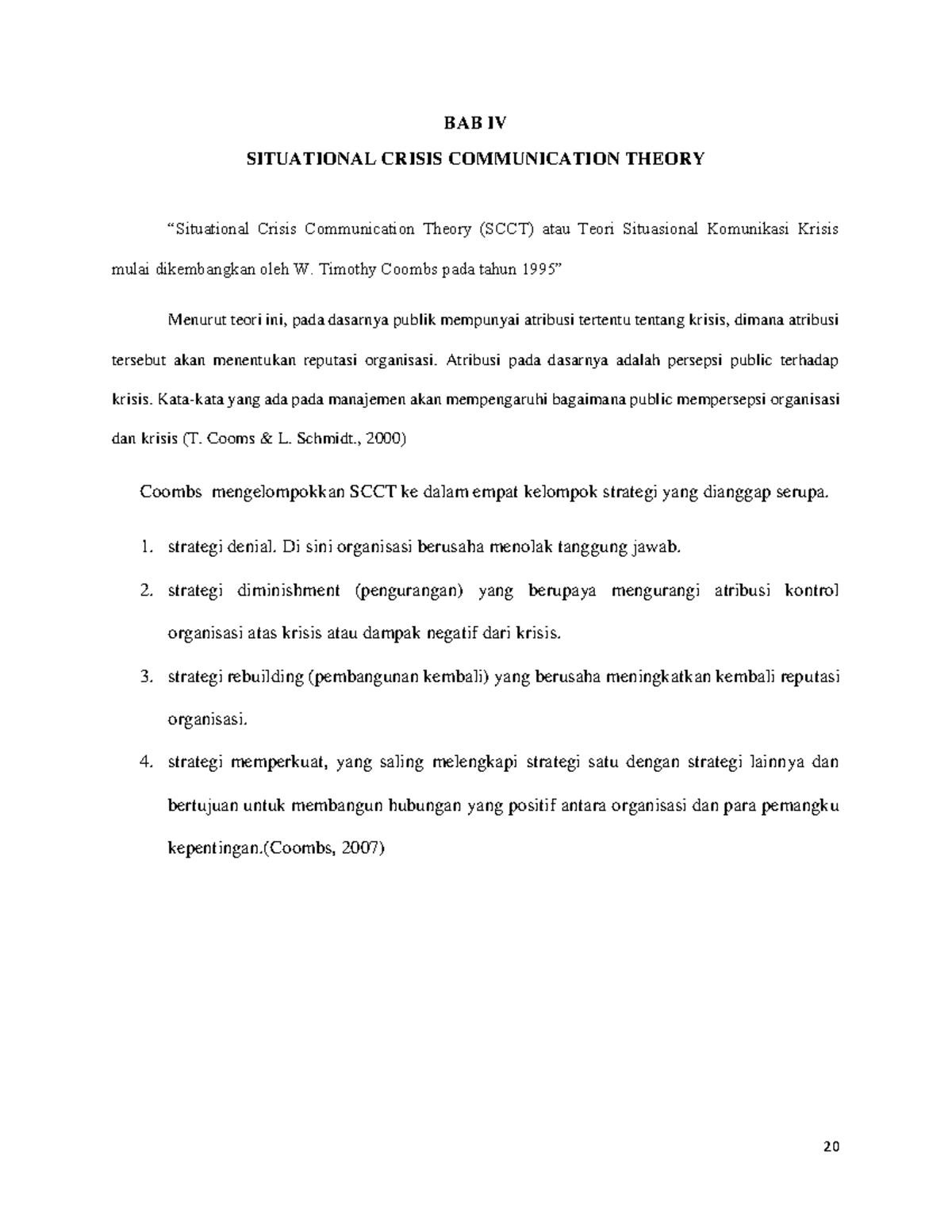 Modul Manajemen Krisis Bab 4 Situational Crisis Communication Theory 