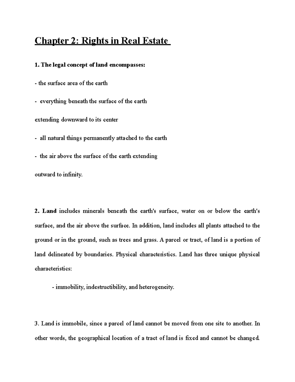 Chapter 2 rights in real estate Chapter 2 Rights in Real Estate The