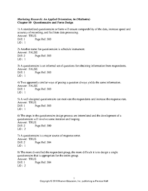 Chap11 - For Testing What You Have Studied In Chapter 11 - Marketing 